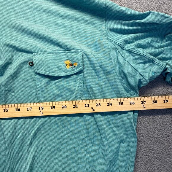 Cabela’s Men’s 2XL Fly Fishing Shirt UPF 30 Long Sleeve GX II Guidewear Logo - Picture 4 of 15